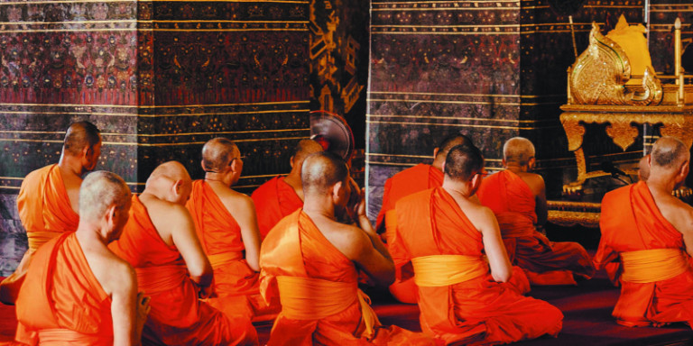 Betende Mönche Bangkok
