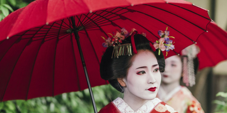 Geisha Mädchen Japan