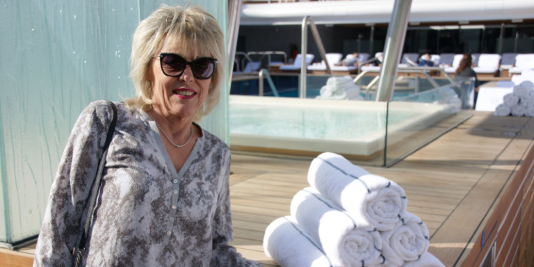 Simone Pawlitz auf der SS Splendor von Regent Seven Seas Beratung Reisecenter Cityblick Rostock 