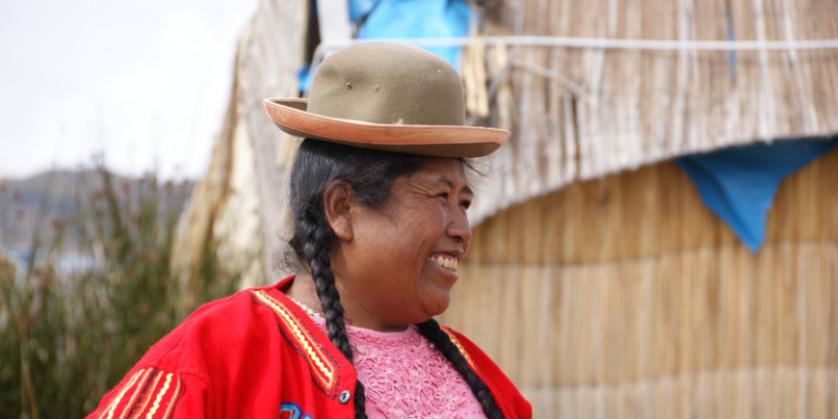 Peru Frau mit Hut 