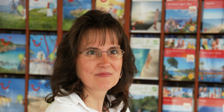 D&ouml;rte Adler in B&uuml;ro